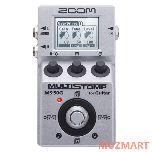 Zoom MS-50G Компактная мульти педаль эффектов для электрогитары