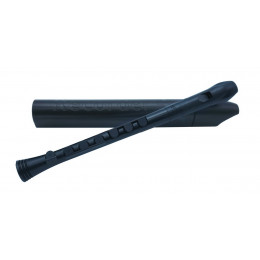 NUVO Recorder+ Black/Black with hard case Блок-флейта сопрано, строй - С, барочная