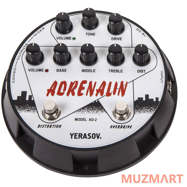 Yerasov AD-2 ADRENALIN Педаль эффектов distortion \ overdrive