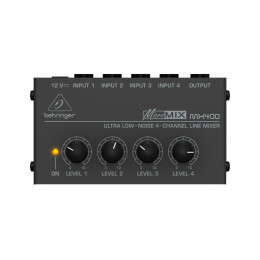 Behringer MX400 Сверхкомпактный 4-канальный линейный микшер