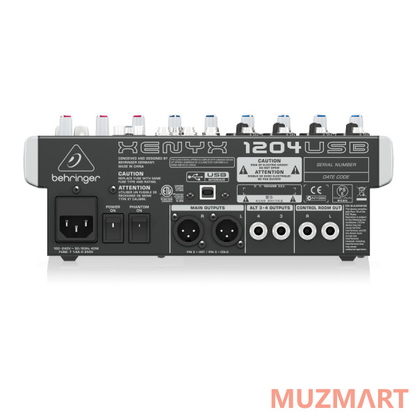 Behringer Xenyx 1204USB Микшерный пульт компактный