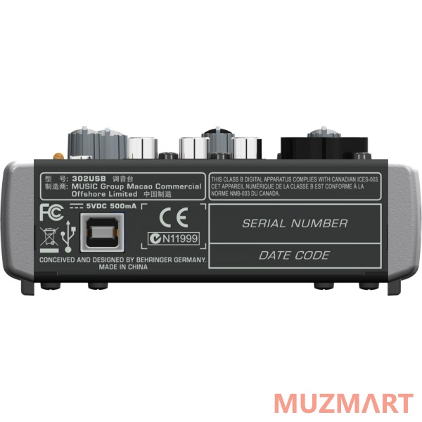 Behringer Xenyx 302USB Микшерный пульт компактный