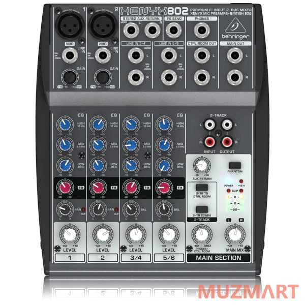 Behringer Xenyx 802 Микшерный пульт компактный