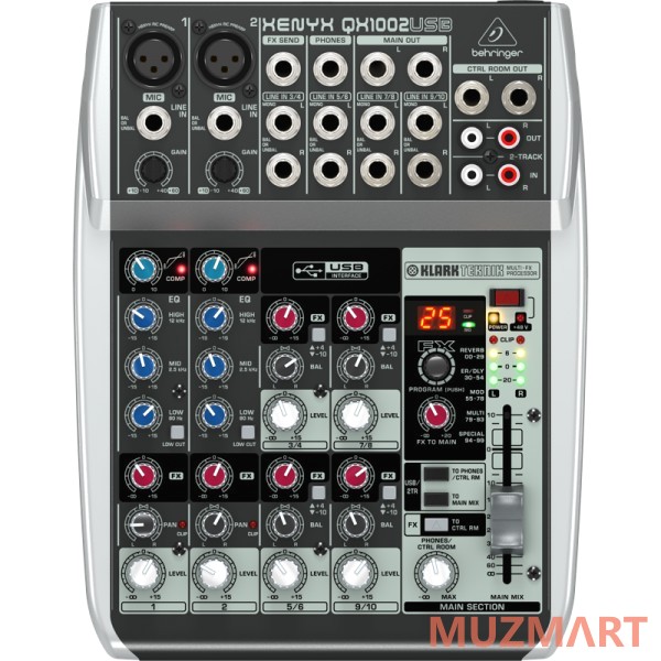 Behringer Xenyx QX1002USB Компактный микшерный пульт