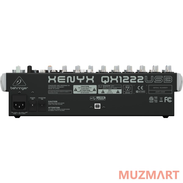 Behringer Xenyx QX1222USB Микшерный пульт с процессором эффектов