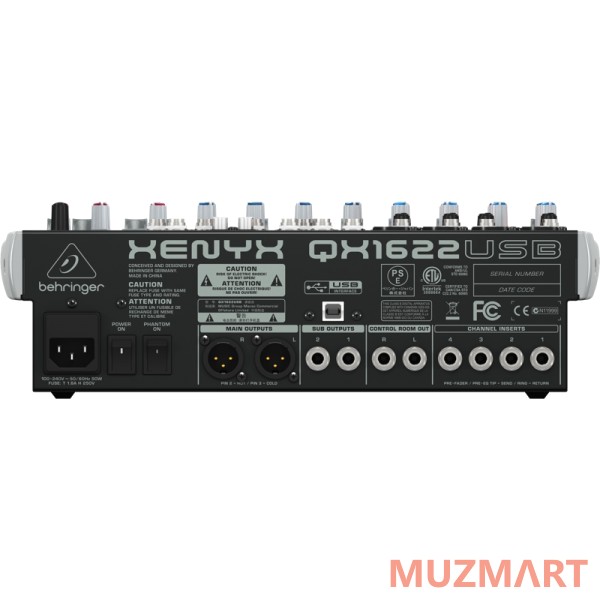 Behringer Xenyx QX1622USB Микшерный пульт компактный