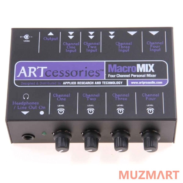 ART MACROMIX компактный 4-х канальный персональный микшер