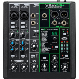 Mackie ProFX6v3 6-канальный микшер с процессором эффектов