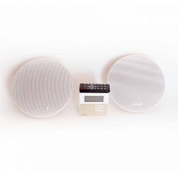 LAudio LAMX210S Комплект из 2 потолочных громкоговорителей и настенного усилителя