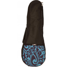 KALA UB-BL KALA SOPRANO PADDED UKULELE BAG, BLUE PATTERN Чехол для укулеле сопрано