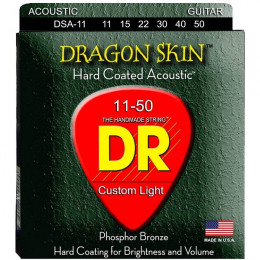 DR DSA-11 DRAGON SKIN Струны для акустической гитары