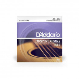 D'Addario EJ26-B25 Phosphor Струны для акустической гитары (25 комплектов)