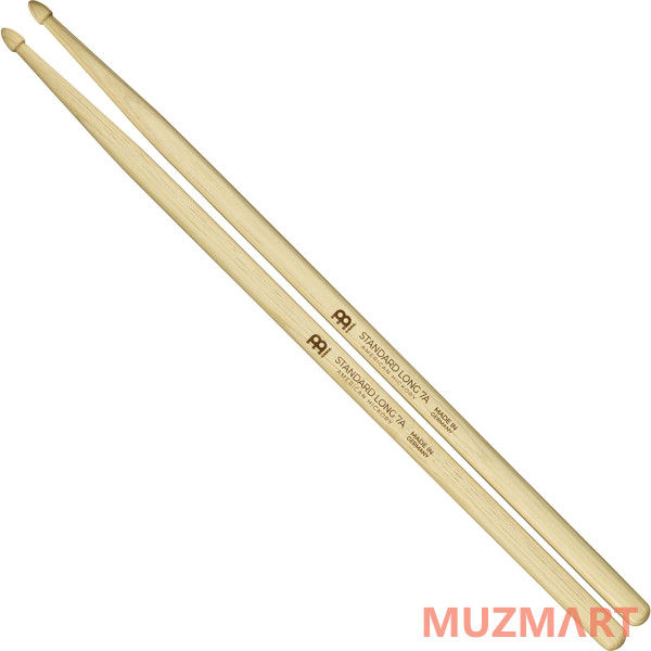 Meinl SB121-MEINL Standard Long 7A Барабанные палочки, орех гикори