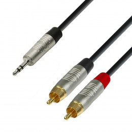 Adam Hall K4 YWCC 0300 Аудиокабель 3,5 Jack stereo-2 x RCA(M), 3 метра