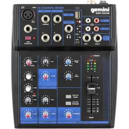 Gemini GEM-05USB 5-ти канальный микшер с Bluetooth