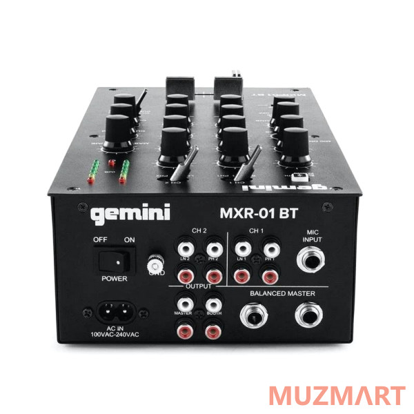 Gemini MXR-01BT 2х канальный DJ микшер с Bluetooth