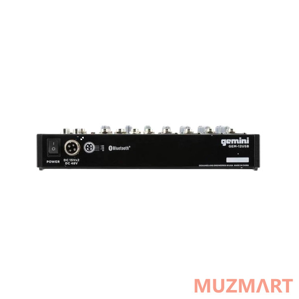 Gemini GEM-12USB 12-канальный микшер с Bluetooth