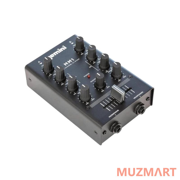 Gemini MM1 Компактный 2-х канальный DJ микшер