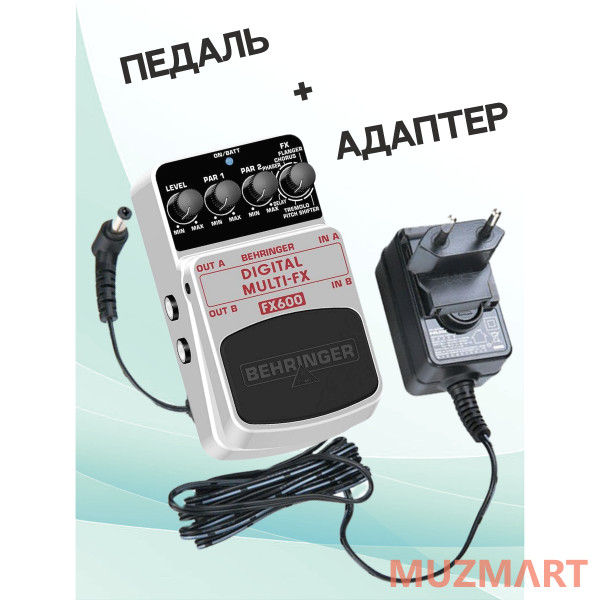 Behringer KIT FX600_ACDOO6 Педаль мультиэффектов с адаптером питания
