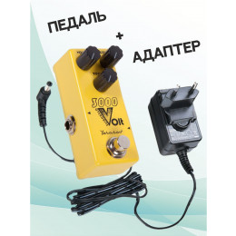 Yerasov KIT 3000-Volt-mini Overdrive_ACDOO6 Педаль эффектов с адаптером питания