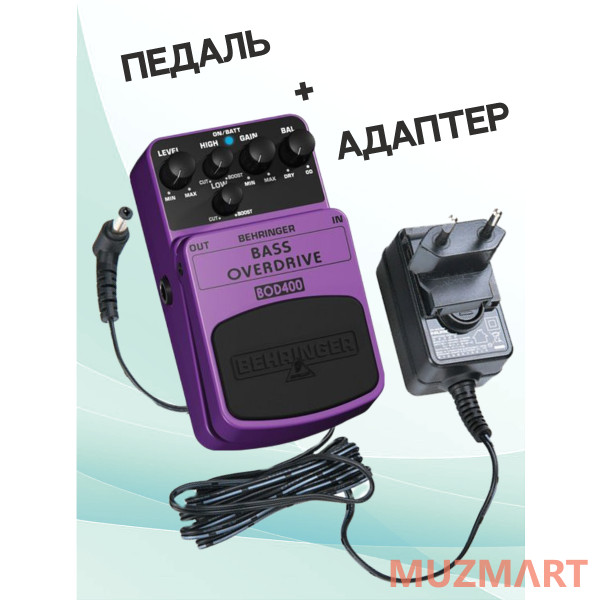 Behringer KIT BOD400_ACDOO6 Педаль эффектов с адаптером питания