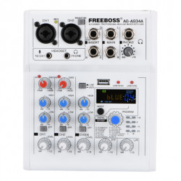 FREEBOSS AG-AS04A Микшерный пульт 4-х канальный