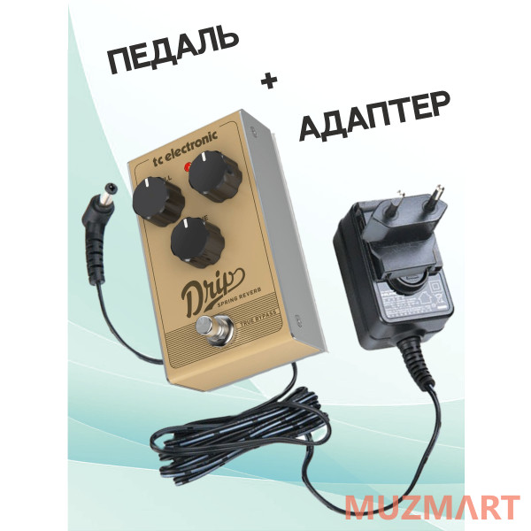 TC Electronic KIT DRIP SPRING REVERB_ACDOO6 Педаль эффектов с адаптером питания