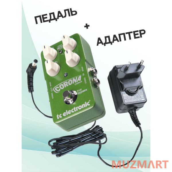 TC Electronic KIT Corona Chorus TonePrint_ACDOO6 Педаль Chorus с адаптером питания