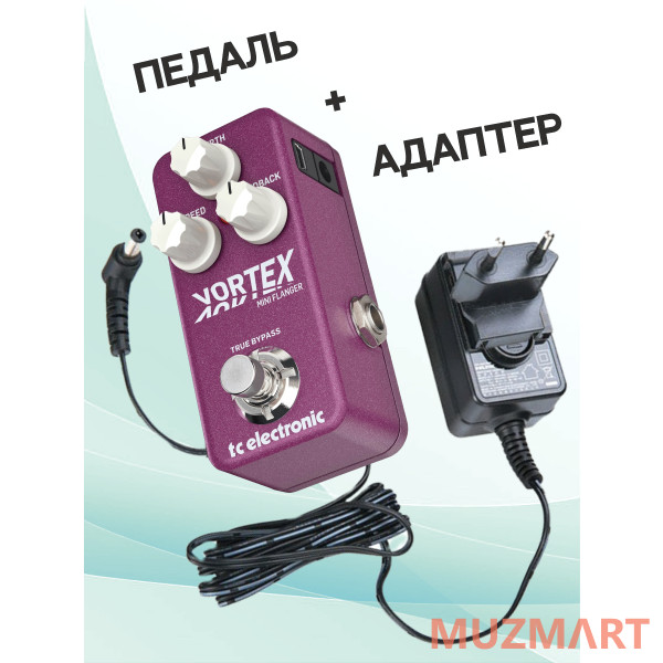 TC Electronic KIT Vortex Mini_ACDOO6 Педаль Flanger с адаптером питания