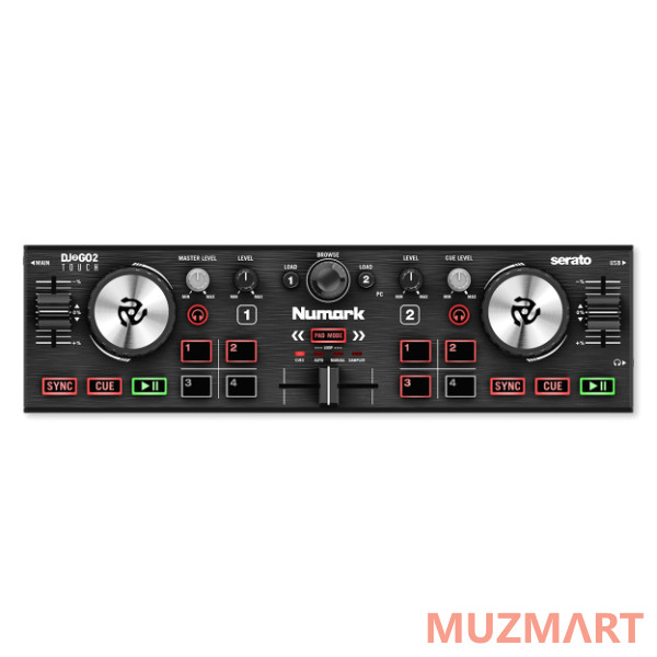Numark DJ2GO2 Touch Ультракомпактный двухканальный DJ-контроллер