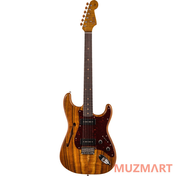 Fender CUSTOM SHOP ARTISAN Dual P90 Koa Strat - NOS, Aged Natural Электрогитара