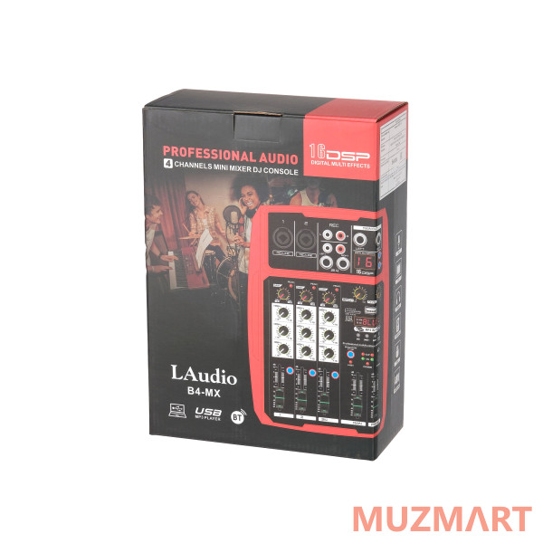 LAudio B4-MX Микшерный пульт, 4 канала