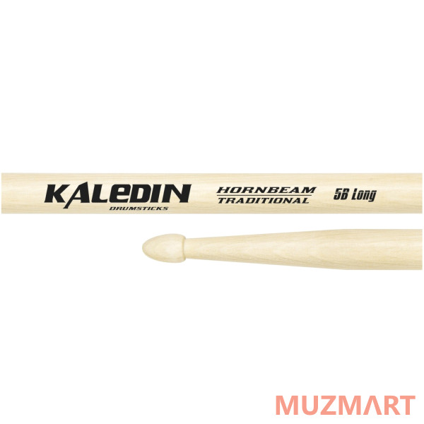 Kaledin Drumsticks 7KLHB5BL 5B Long Барабанные палочки, граб, деревянный наконечник