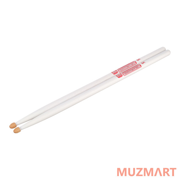 HUN 10103004 Colored Series QI 5A WHITE Барабанные палочки, орех гикори