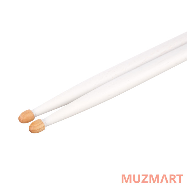 HUN 10103004 Colored Series QI 5A WHITE Барабанные палочки, орех гикори