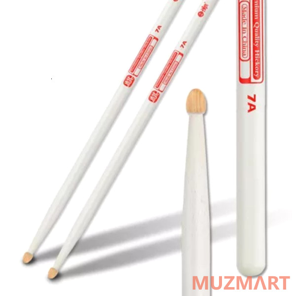 HUN 10103010 Colored Series QI 7A Барабанные палочки, орех гикори