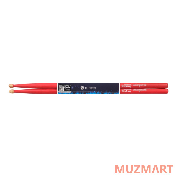 HUN 10104009 Colored Series Bluefire 7A RED Барабанные палочки, орех гикори
