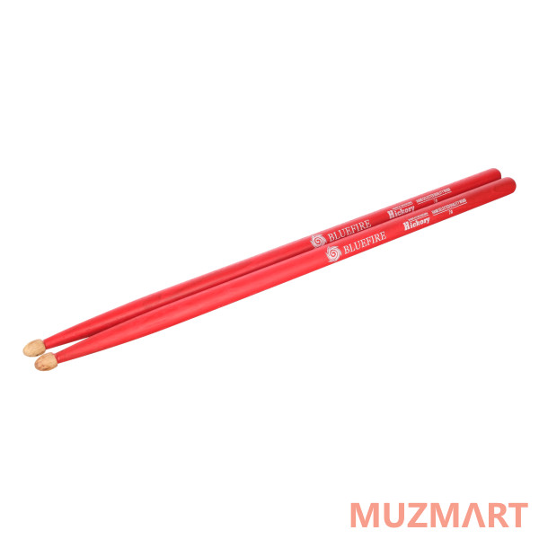 HUN 10104009 Colored Series Bluefire 7A RED Барабанные палочки, орех гикори