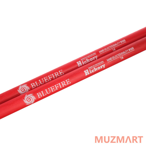 HUN 10104009 Colored Series Bluefire 7A RED Барабанные палочки, орех гикори