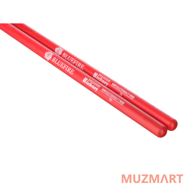 HUN 10104009 Colored Series Bluefire 7A RED Барабанные палочки, орех гикори