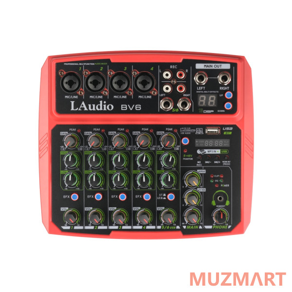 LAudio BV6 Микшерный пульт, 6 каналов