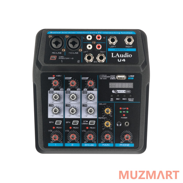 LAudio U4 Микшерный пульт, 4 канала