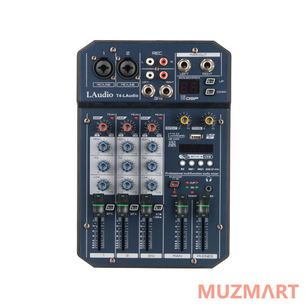 LAudio T4-LAudio Микшерный пульт, 4 канала