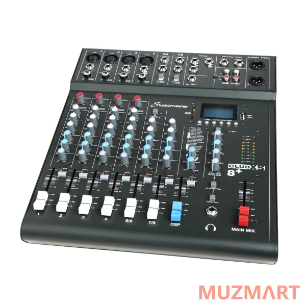 Studiomaster Club XS8+ Микшерный пульт, DSP, MP3, Bluetooth