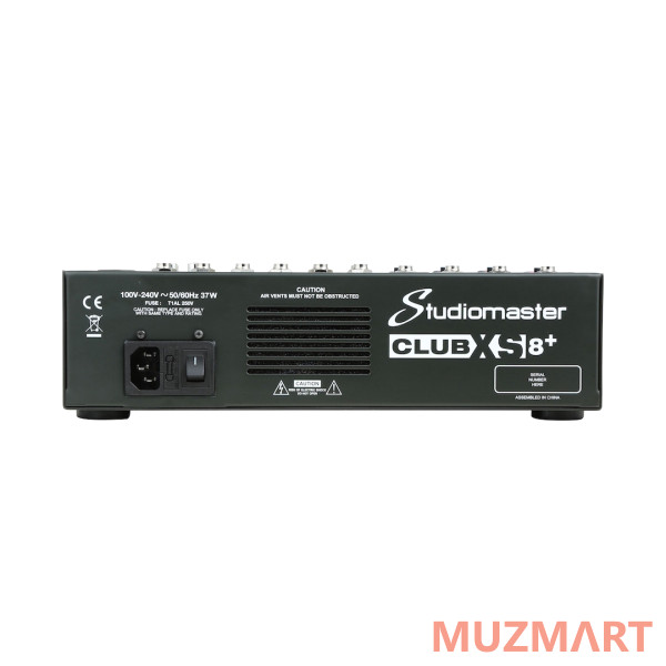 Studiomaster Club XS8+ Микшерный пульт, DSP, MP3, Bluetooth