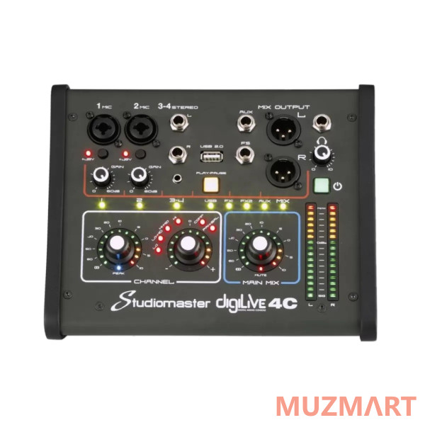 Studiomaster DigiLive 4C Сверхкомпактный цифровой микшерный пульт