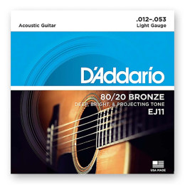 D'Addario Bronze EJ11 Light Струны для акустической гитары