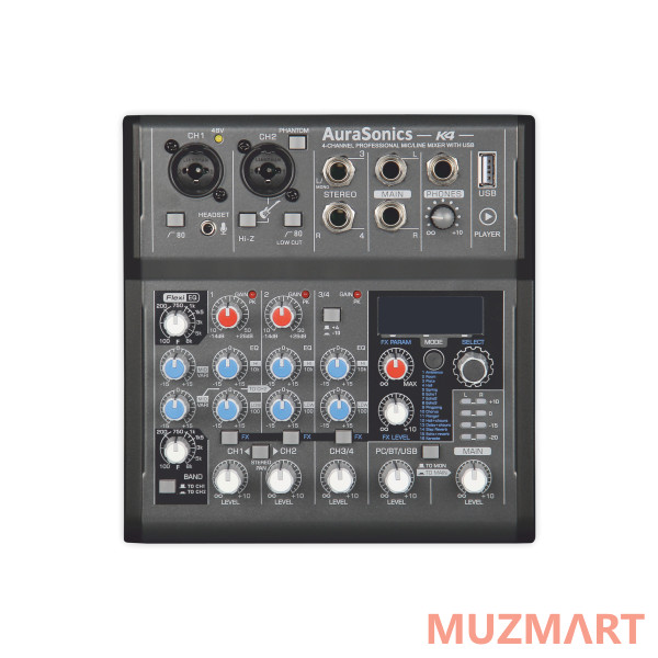 AuraSonics K4 Компактный микшерный пульт
