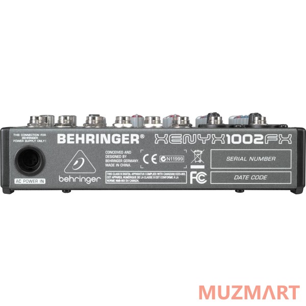 Behringer Xenyx 1002FX Компактный малошумящий микшерный пульт
