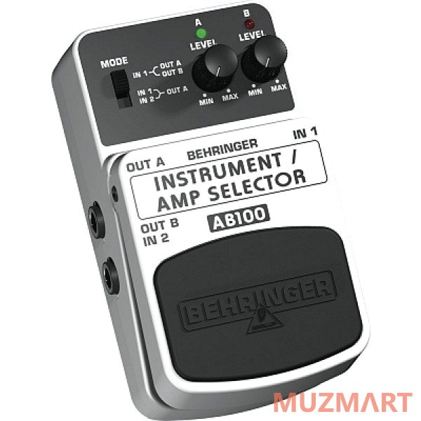 Behringer GUITAR/AMP Selector AB100 Ножной переключатель (Guitar / Bass / Keyboard)